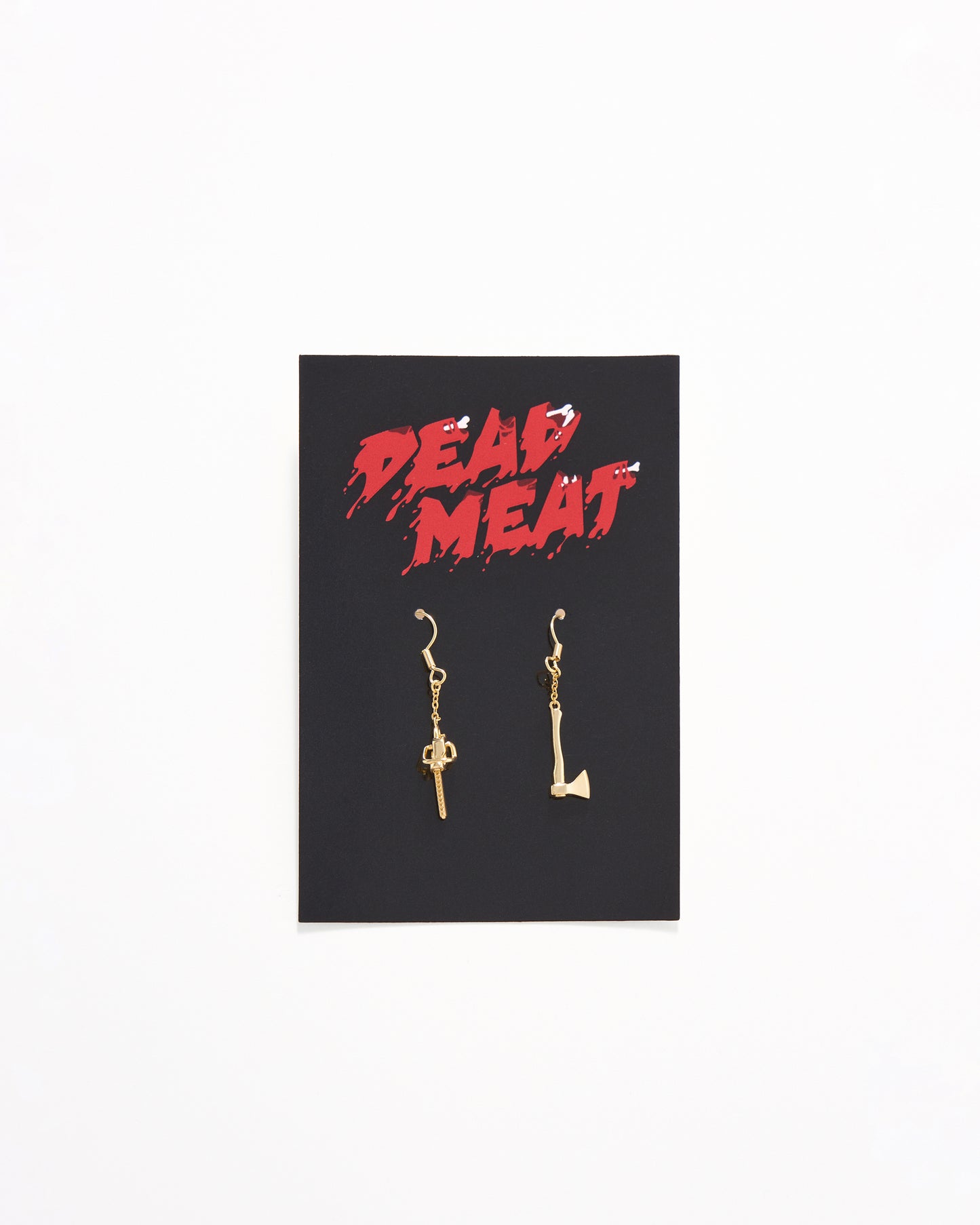 DM x Creep Josef's Golden Chainsaw Earrings