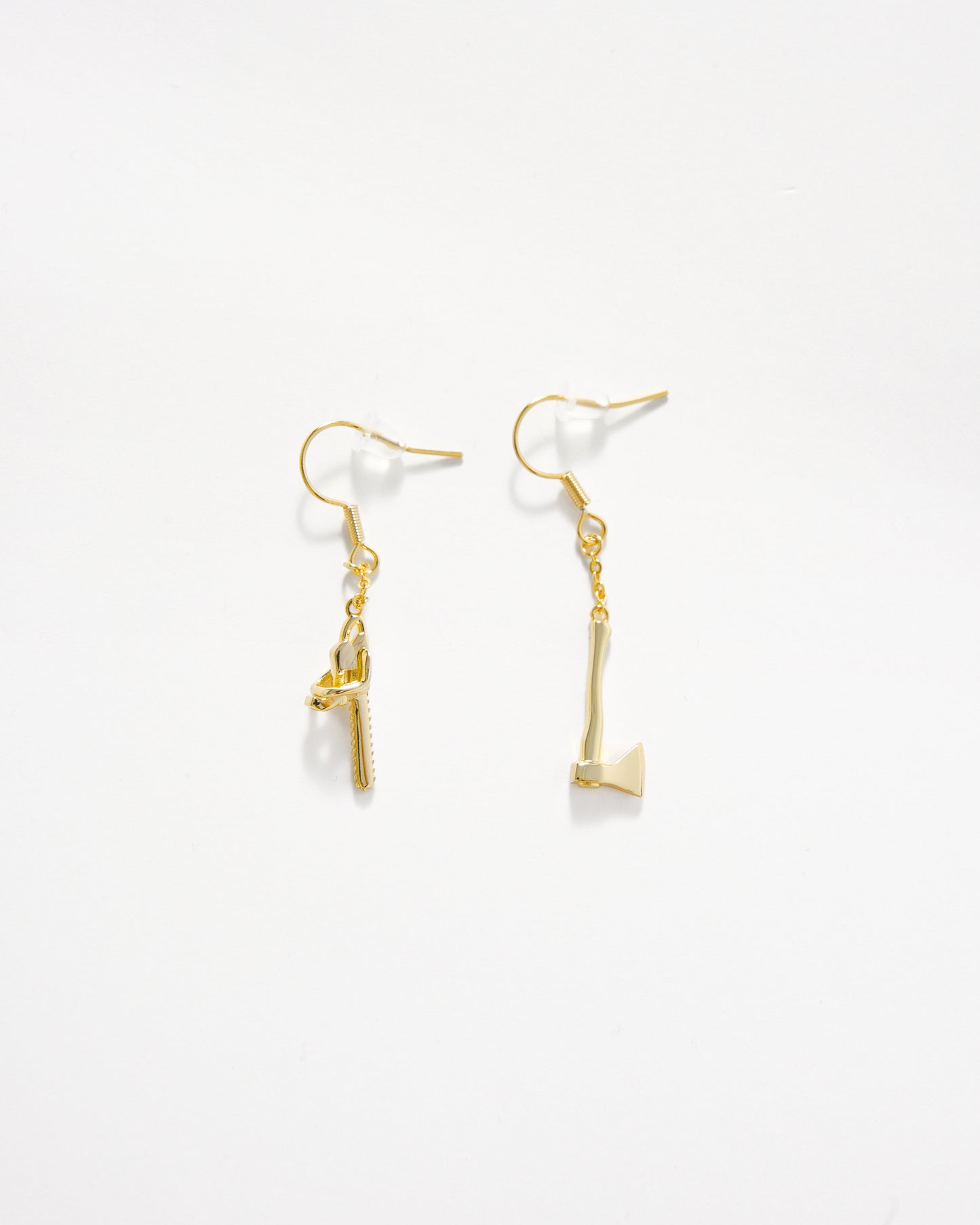 DM x Creep Josef's Golden Chainsaw Earrings