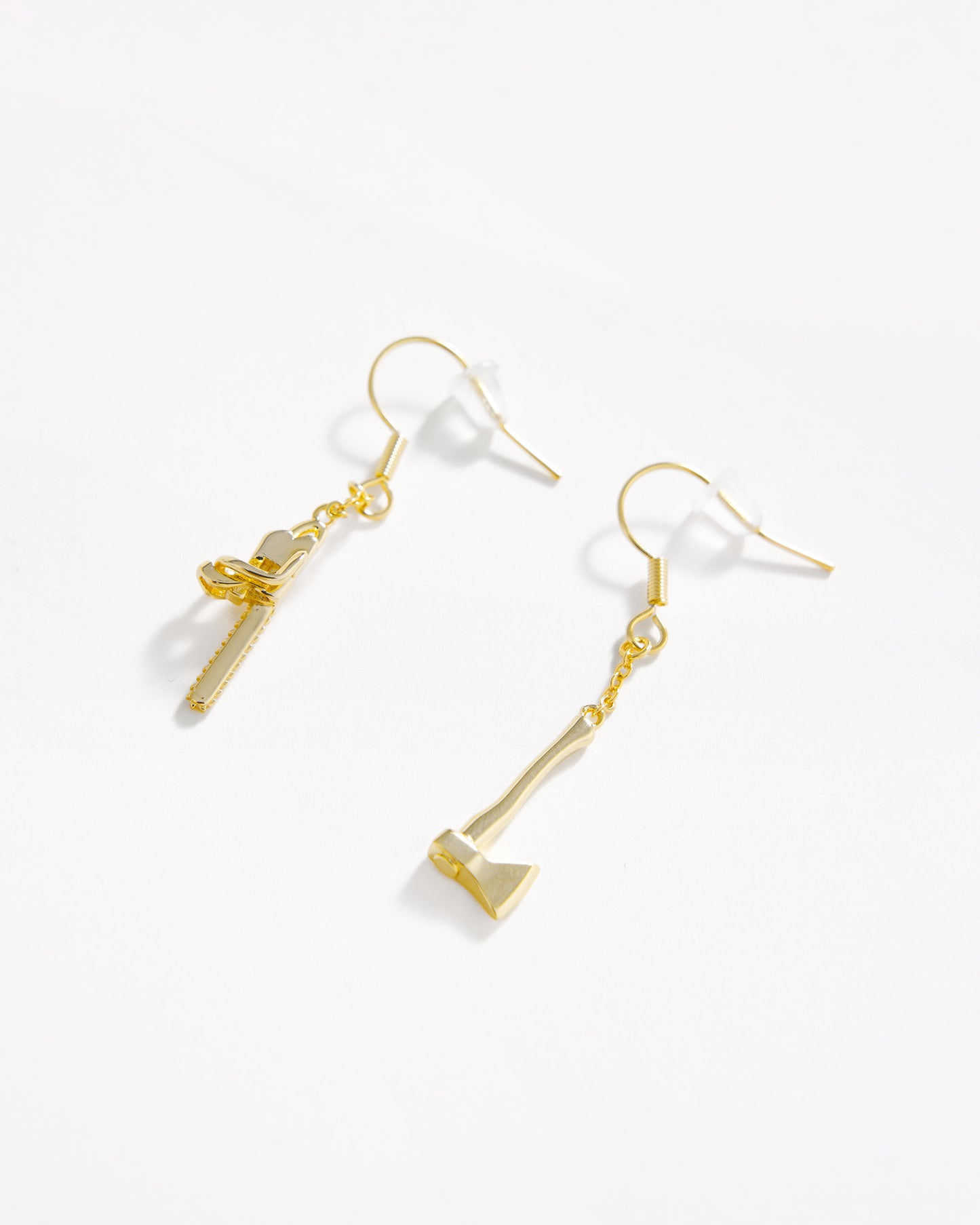 DM x Creep Josef's Golden Chainsaw Earrings